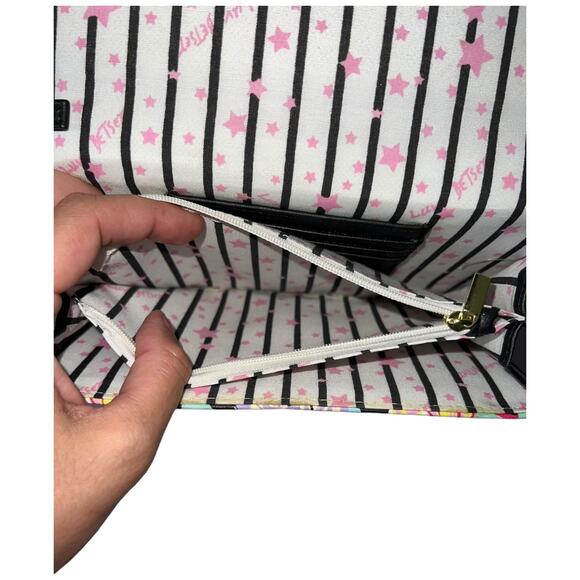 Betsey Johnson Floral Dog Face Crossbody Wallet Bag - Picture 6 of 11